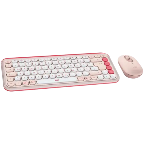 Alternative view of Клавиатура LOGITECH POP ICON COMBO - ROSE - US INTL - BT - INTNL-973
