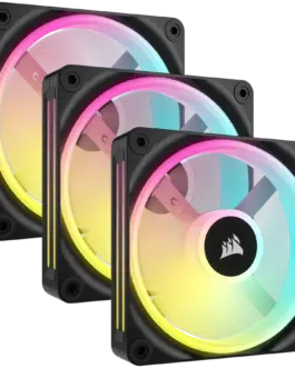 Охладител за процесор Охладител CORSAIR iCUE LINK QX120 RGB 120mm Magnetic Dome RGB Fan Triple Fan