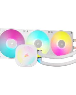Охладител за процесор Охладител CORSAIR iCUE LINK TITAN 360 RX RGB White AIO 360mm Liquid CPU