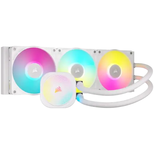 Охладител за процесор Охладител CORSAIR iCUE LINK TITAN 360 RX RGB White AIO 360mm Liquid CPU