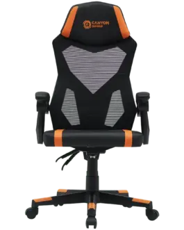Геймърски стол CANYON gaming chair Flow MCH01 Mesh Black Orange