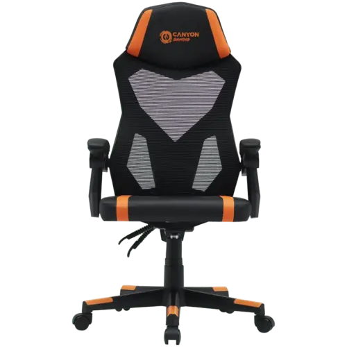 Геймърски стол CANYON gaming chair Flow MCH01 Mesh Black Orange