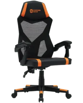 Alternative view of Геймърски стол CANYON gaming chair Flow MCH01 Mesh Black Orange