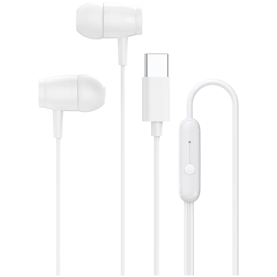 Слушалки CANYON headphones SEP-5 TYPE-C White