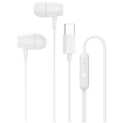 Слушалки CANYON headphones SEP-5 TYPE-C White