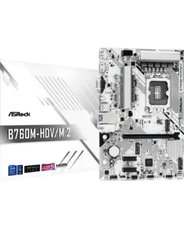 Дънна платка ASROCK B760M-HDV/M.2 mATX LGA1700 DDR5