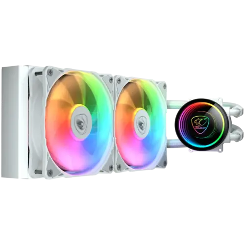 Alternative view of Охладител за процесор Охладител COUGAR POSEIDON ELITE ARGB 240 White AiO Liquid Watercooling