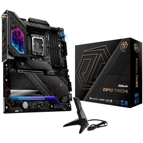 Дънна платка ASROCK MB Desktop Z890 Taichi S1851 4x DDR5 1x PCIe 5.0 x16 1x PCIe 4.0 x4 1x Blazing M.2 5x Hyper M.2 4x S