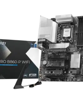 Дънна платка MSI PRO B860-P WIFI ATX LGA 1851 4x DDR5 Dual Channel DDR5 up to 8600(OC)MHz 4x PCIe x16 slot 3x M.2 slot 4