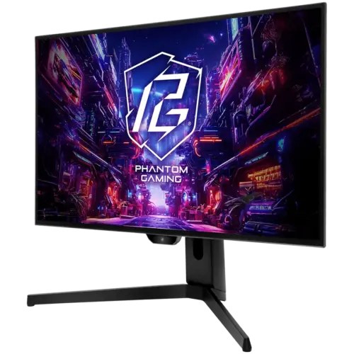 Alternative view of Монитор Asrock Gaming Monitor, 27" QHD(2560x1440) OLED, 240 Hz, 129% sRGB, 1 500 000:1, 16:9, 178/178, 0.03 ms, 275 nits, AMD FreeSync™, Height, Swivel, Tilt, 2x 3W Speakers, 2x HDMI 2.0, 2x DP 1.4, 3x USB 3.2, 1x USB-C 1x Audio (3.5mm), 3Y