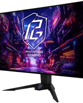 Alternative view of Монитор Asrock Gaming Monitor, 31.5" 4K (3840x 2160) OLED, AG, 240/480 Hz, 132% sRGB, 16:9, 1 500 000:1, 178/178, 0.03 ms, High, Swivel and Tilt adjustment, 2x 5W Speakers, 2x HDMI 2.0, 2x DP 1.2, 4x USB 3.2, 1x USB-C, 1x Audio (3.5mm), Wi-Fi antenna