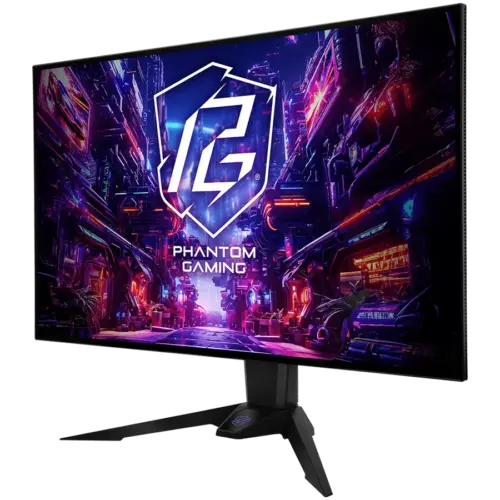 Alternative view of Монитор Asrock Gaming Monitor, 31.5" 4K (3840x 2160) OLED, AG, 240/480 Hz, 132% sRGB, 16:9, 1 500 000:1, 178/178, 0.03 ms, High, Swivel and Tilt adjustment, 2x 5W Speakers, 2x HDMI 2.0, 2x DP 1.2, 4x USB 3.2, 1x USB-C, 1x Audio (3.5mm), Wi-Fi antenna