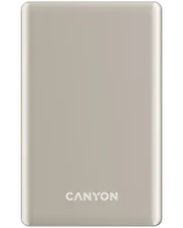 Външна батерия CANYON power bank OnPower 505 slim Magnetic 5000 mAh PD20W Beige