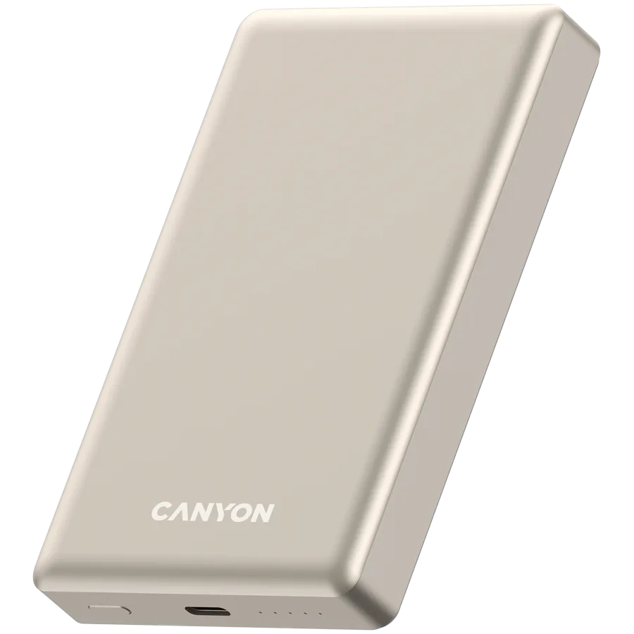 Външна батерия CANYON power bank OnPower 510 slim Magnetic 10000 mAh PD20W Beige - Image 16