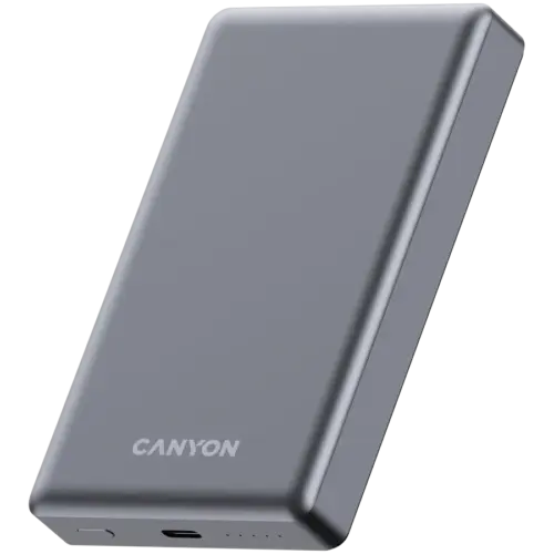 Alternative view of Външна батерия CANYON power bank OnPower 510 slim Magnetic 10000 mAh PD20W Dark Grey