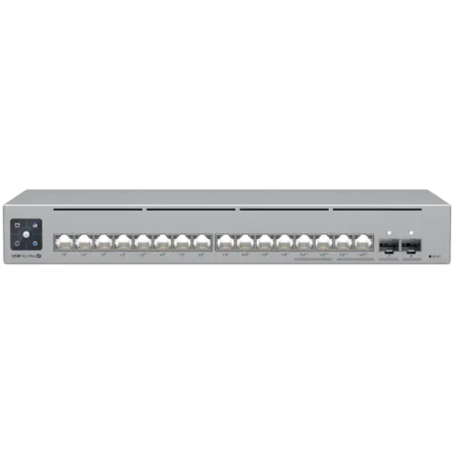 Kомутатор Ubiquiti 16-port Layer 3 Etherlighting switch with 2.5 GbE PoE++ output and versatile mounting options 4x 2.5
