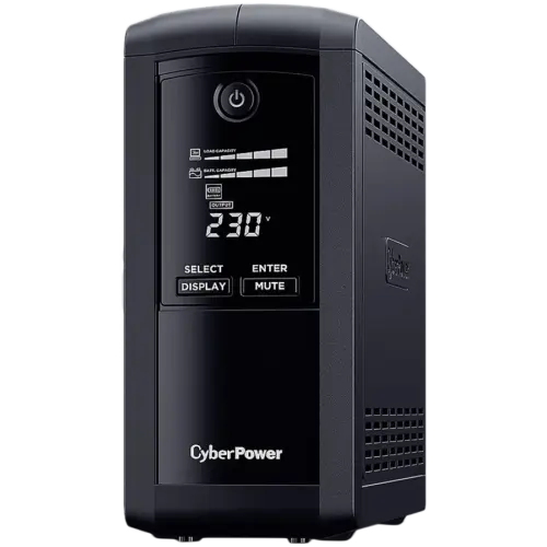 UPS CyberPower UPS AVR 1000VA/550W Line-Interactive LCD display 4x Schuko Runtime at 90W ( min ):44 Surge and Spike prot