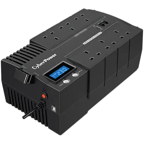 UPS CyberPower UPS AVR 1000VA/600W Line-Interactive LCD display 8x Schuko Runtime at 90W ( min ):42;