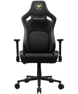 Геймърски стол COUGAR DEFENSOR Gold F Gaming chair Black Gold