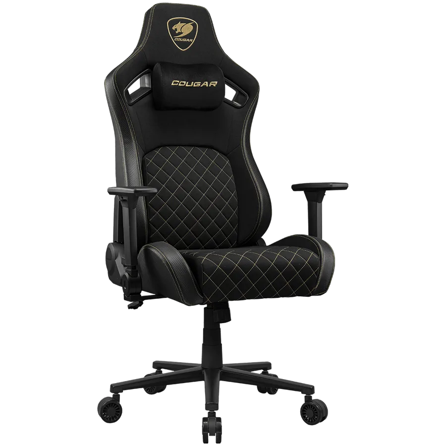Геймърски стол COUGAR DEFENSOR Gold F Gaming chair, Black Gold - Image 30