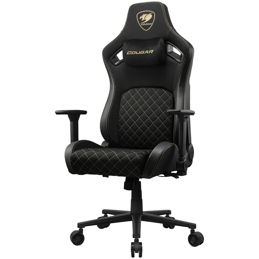 Геймърски стол COUGAR DEFENSOR Gold F Gaming chair, Black Gold - Image 31
