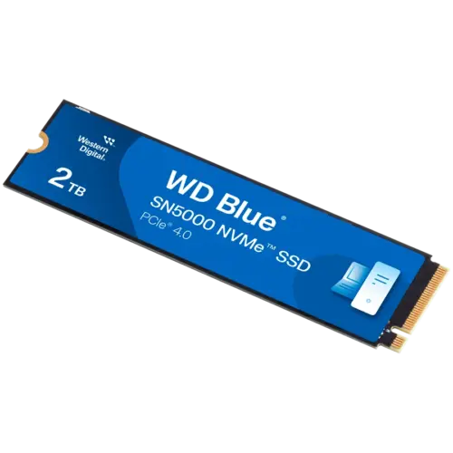 SSD диск SSD WD Blue SN5000 2TB M.2 2280 PCIe Gen4 x4 NVMe TLC Read/Write: 5150/4850 MBps IOPS 650K/770K TBW: