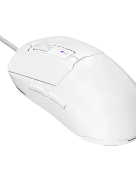 Alternative view of Геймърска мишка LORGAR MSA10, Ultralight Wired Gaming Mouse Advanced, white