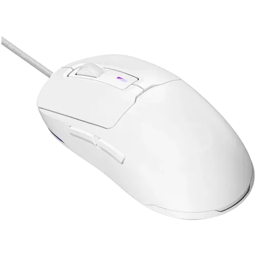 Alternative view of Геймърска мишка LORGAR MSA10, Ultralight Wired Gaming Mouse Advanced, white
