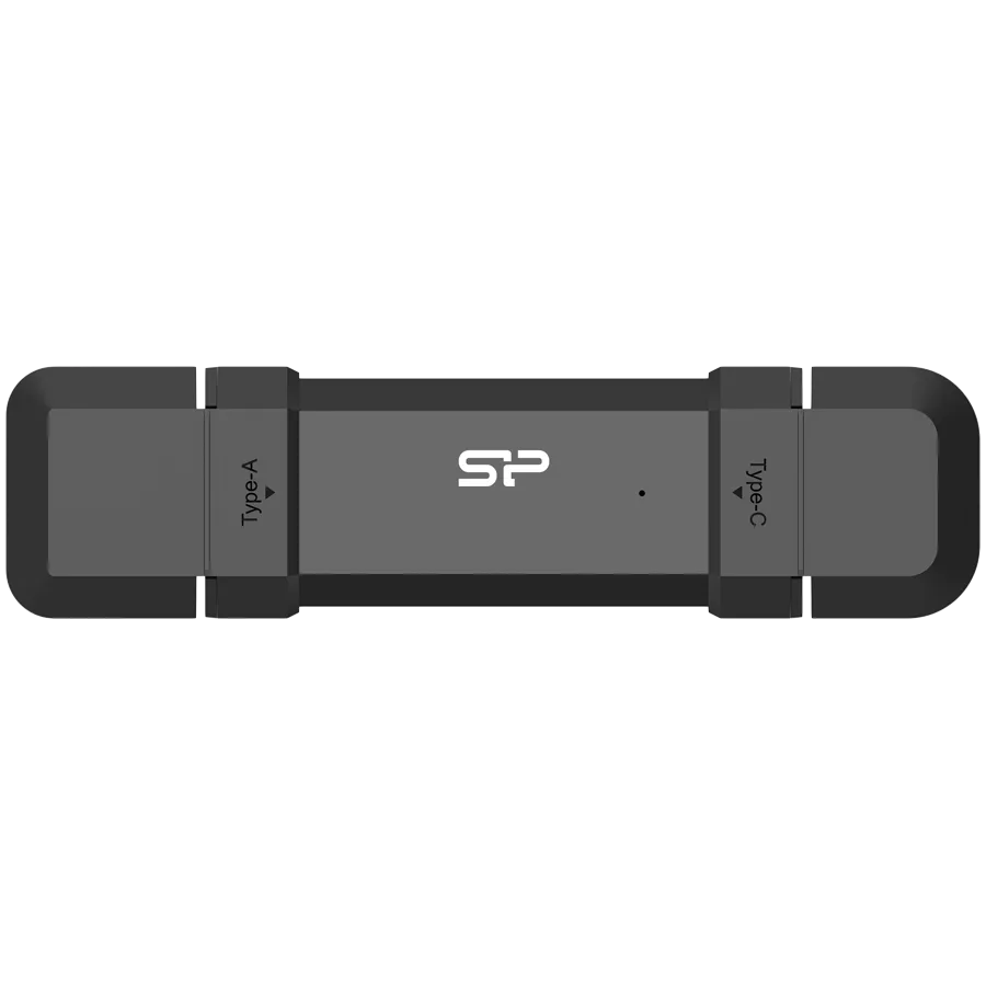 Външен SSD диск Silicon Power DS72 2TB USB Type-A and USB Type-C 3.2 Gen 2 Black