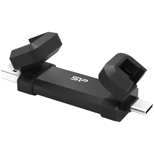 Alternative view of Външен SSD диск Silicon Power DS72 2TB USB Type-A and USB Type-C 3.2 Gen 2 Black