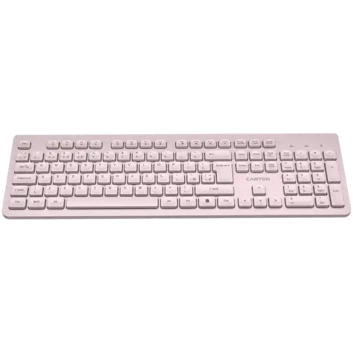 Alternative view of Клавиатура CANYON keyboard HKB-W01 UK/US AAA Wireless Beige