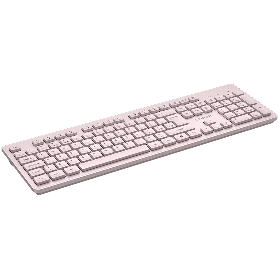 Клавиатура CANYON keyboard HKB-W01 UK/US AAA Wireless Beige - Image 45