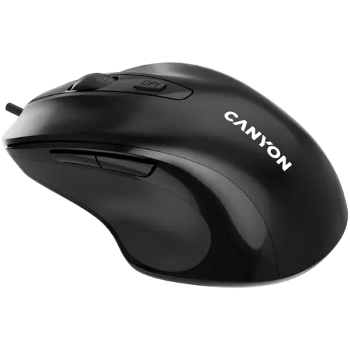Alternative view of Мишка за компютър CANYON mouse M-6 Wired Black