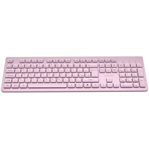 Alternative view of Клавиатура CANYON keyboard HKB-W01 UK/US AAA Wireless Pink