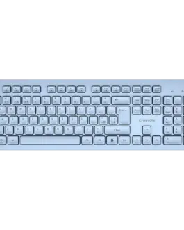 Клавиатура CANYON keyboard HKB-W01 UK/US AAA Wireless Blue