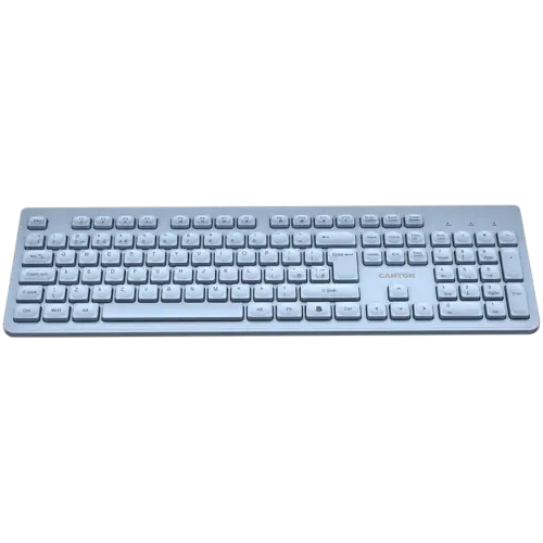 Alternative view of Клавиатура CANYON keyboard HKB-W01 UK/US AAA Wireless Blue
