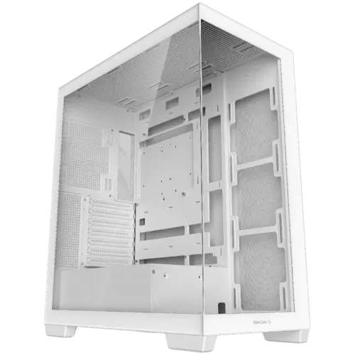 Кутия за компютър DeepCool CG580 WH Mid Tower Mini-ITX/Micro-ATX/ATX Rear Connector support 2xUSB3.0 1xAudio Tempered Gl