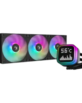 Охладител за процесор Охладител DeepCool LP360 360mm CPU Liquid Cooler 3x120mm ARGB PWM Fans Dot-matrix Screen Anti-Leak