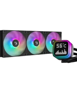 Охладител за процесор Охладител DeepCool LP360 360mm CPU Liquid Cooler 3x120mm ARGB PWM Fans Dot-matrix Screen Anti-Leak