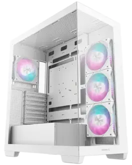 Кутия за компютър DeepCool CG580 4F WH Mid Tower Mini-ITX/Micro-ATX/ATX Rear Connector support 2xUSB3.0 1x Type-C Gen2 1