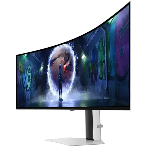 Alternative view of Монитор Monitor LED Samsung LS49DG934SUXEN Odyssey G93SD, 49" DQHD Curved 1800R 32:9 (5120x1440) QD-OLED 240z, 250 cd/㎡, 1m:1, 0.03ms(GTG), 178/178, 1xDP 1xHDMI, Tilt/HeightAdj, Remote, VESA 100x100, 2Y