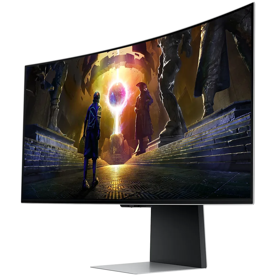 Монитор Monitor LED Samsung LS34DG850SUXDU Odyssey G85SD, 34"  Ultra WQHD Curved 1800R 21:9 (3440x1440) OLED 174Hz, 250 cd/m2, 1m:1, HDR400, 0.03ms (GTG), 178/178, FreeSync, 1xDP 2xHDMI, USB Hub, Speakers 3.5 Jack, Remote, 2Y - Image 30