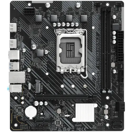 Alternative view of Дънна платка ASROCK H610M-H2/M.2 mATX LGA1700 DDR4