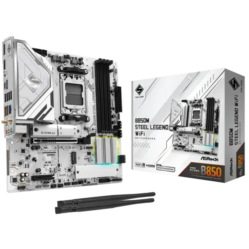 Дънна платка ASROCK B850M Steel Legend WiFi mATX AM5 DDR5