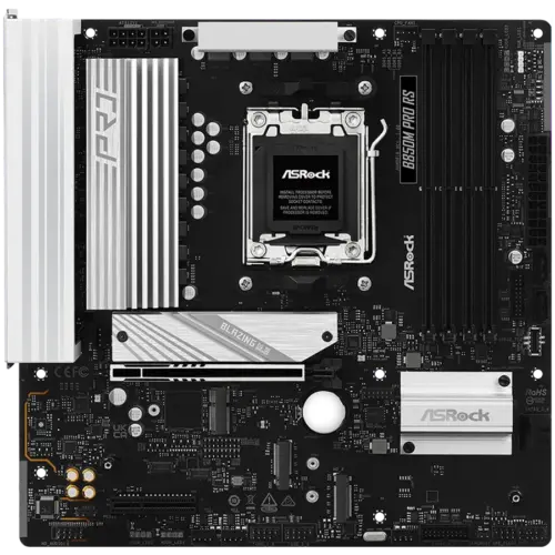 Alternative view of Дънна платка ASROCK B850M PRO RS mATX AM5 DDR5