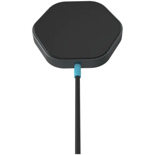 Зарядно за мобилен телефон CANYON wireless charger HEXAGON 110 Dark Grey