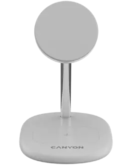 Alternative view of Зарядно за мобилен телефон CANYON wireless charger WCS-205 15W Qi2 2in1 White