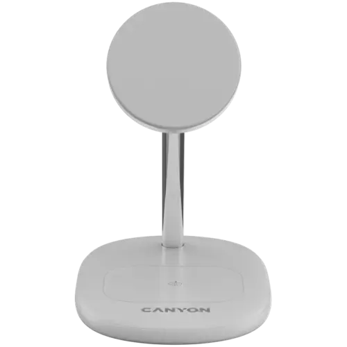 Alternative view of Зарядно за мобилен телефон CANYON wireless charger WCS-205 15W Qi2 2in1 White