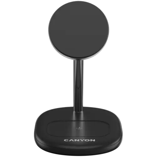 Alternative view of Зарядно за мобилен телефон CANYON wireless charger WCS-205 15W Qi2 2in1 Black