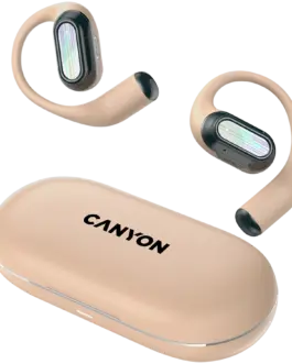 Bluetooth слушалки CANYON headset OnFlow 12 OWS ENC Beige